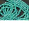 Natural Green Apatite Smooth Wheel Tyre Beads Strand Length is 7 Inches & Sizes from 4mm Approx N 148 